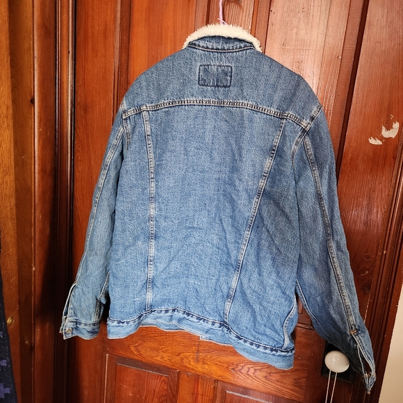 Levis Signature Gold Denim Blue Jean Jacket Mens Large - Picture 12 of 16